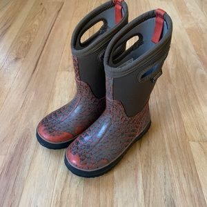 Bogs Classic Boots -Orange/Grey Scales